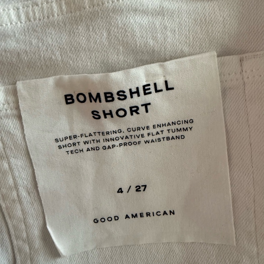 Good American Bombshell Shorts in Off-White
